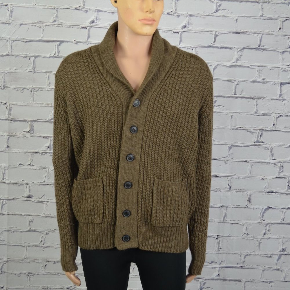 Mens All Saints Furness Cardigan Sweater size medium